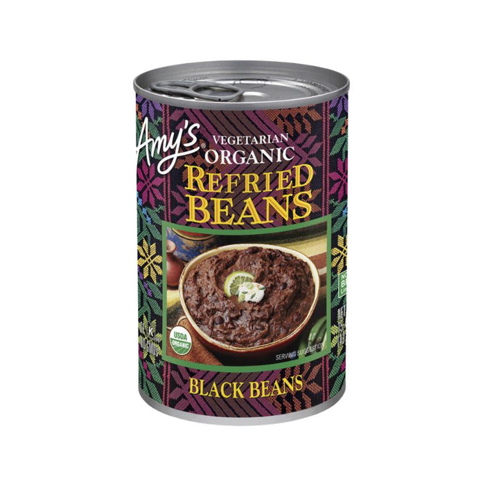 Amy'S Beans Refried Black Organic 398G 398 GRAMS