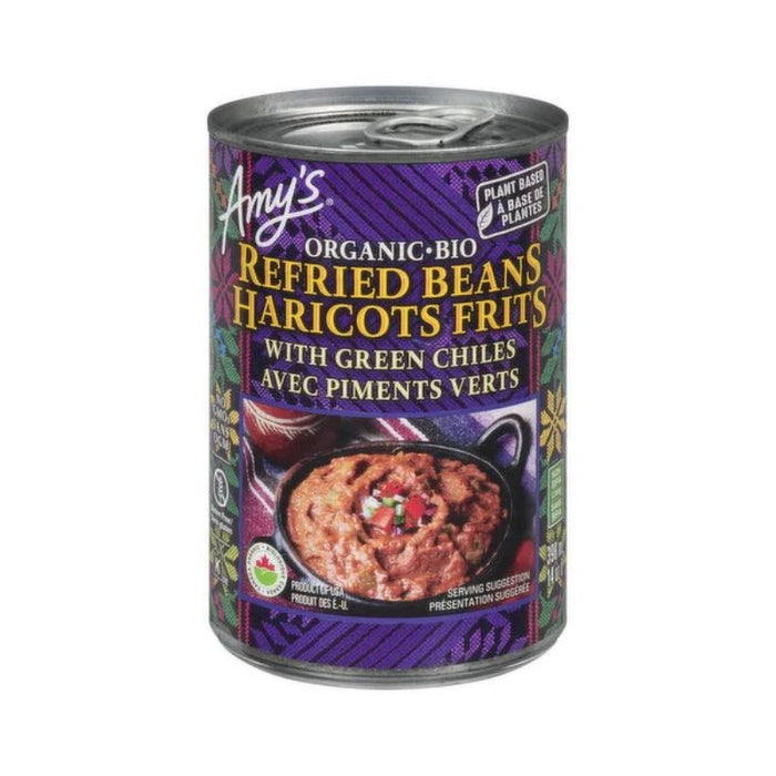 Amy'S Beans Refried With Green Chiles 398Ml 398 ML