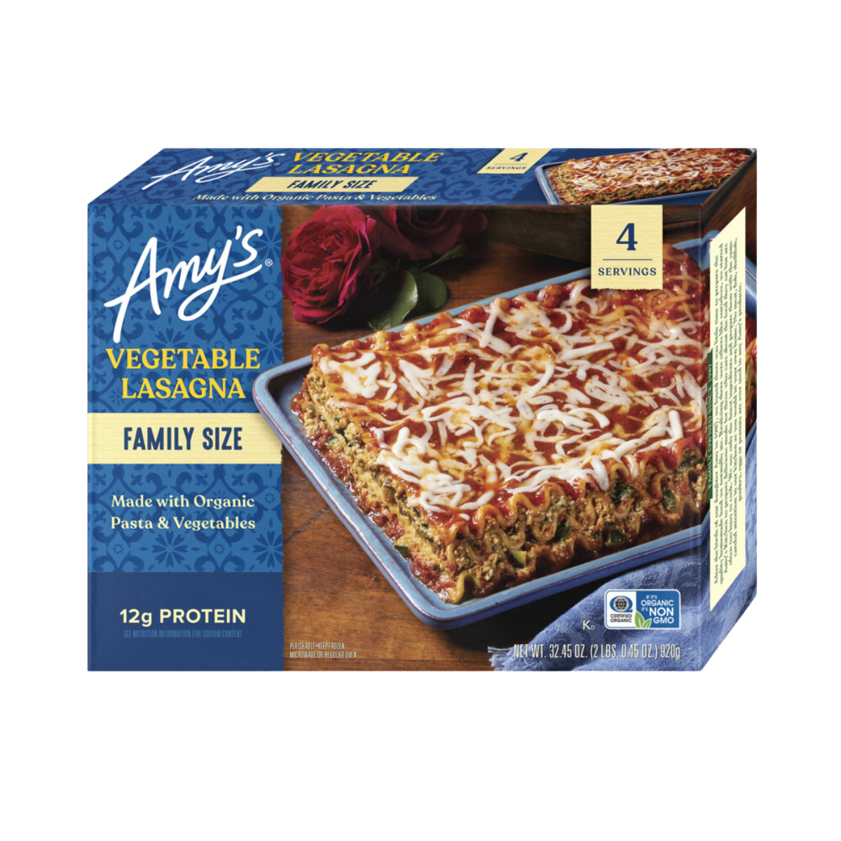 Amy's Family Size Vegetable Lasagna 920g — Natural Food Pantry Online Store