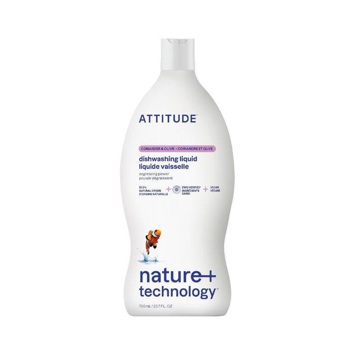 Attitude Dish Liquid Coriander & Olive 700ml