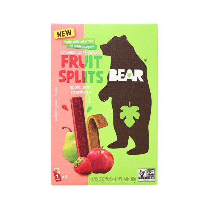 Bear Fruit Splits Strawberry Apple 5x20g