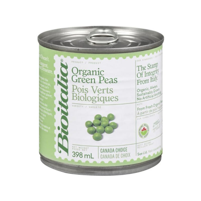 Bioitalia Organic Green Peas 398ml