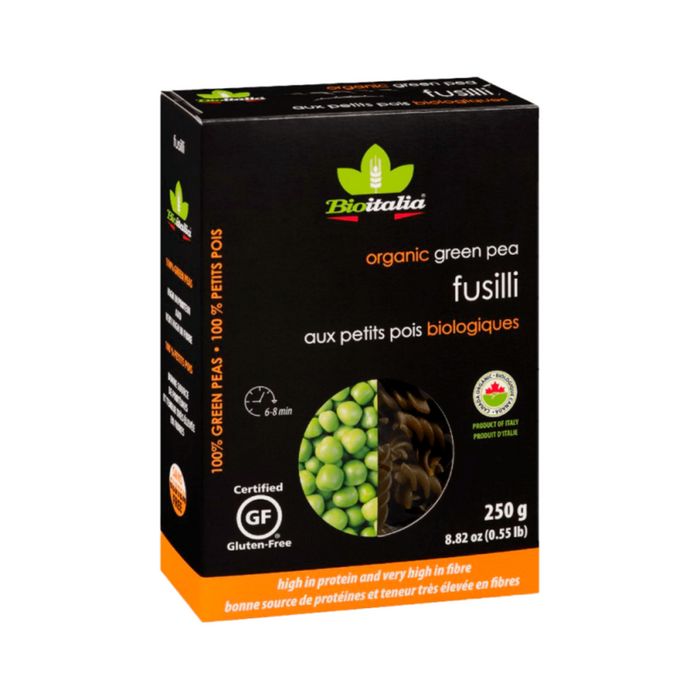 Bioitalia Pasta Fusilli Green Pea Organic 250g
