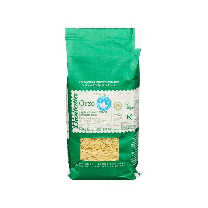 Bioitalia Pasta Orzo Wheat Organic 500g