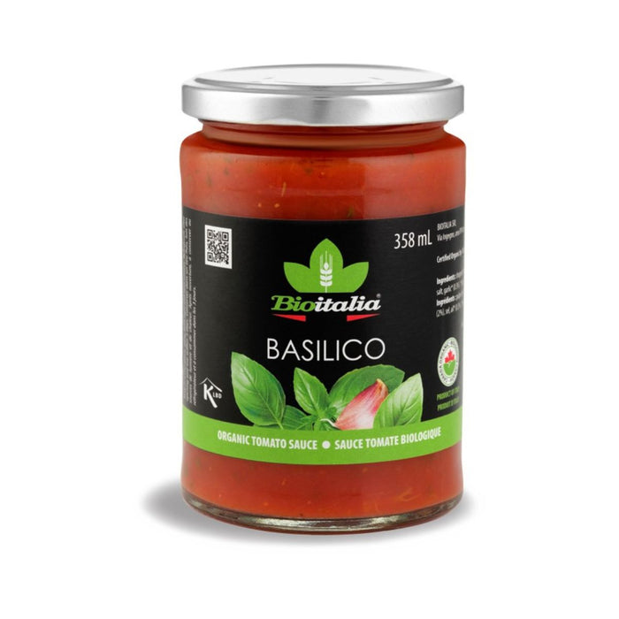 Bioitalia Pasta Sauce Basil Organic 358ml
