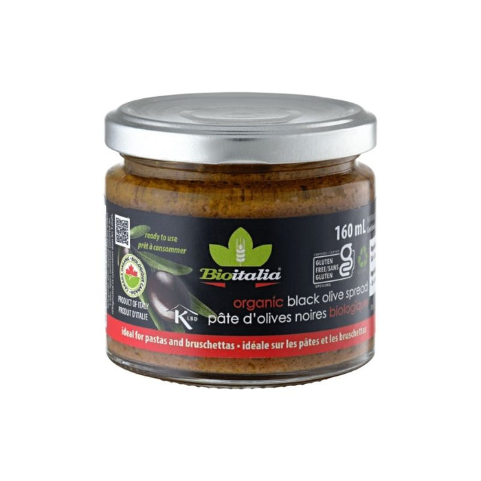 Bioitalia Spread Black Olive 160 ML