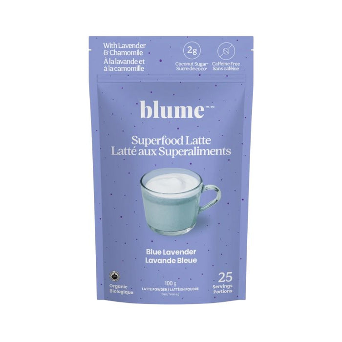 Blume Superfood Latte Mix Blue Lavender Blend 100g