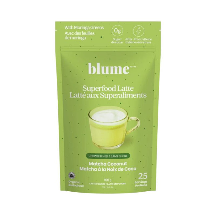 Blume Superfood Latte Mix Matcha Coconut Blend 100g