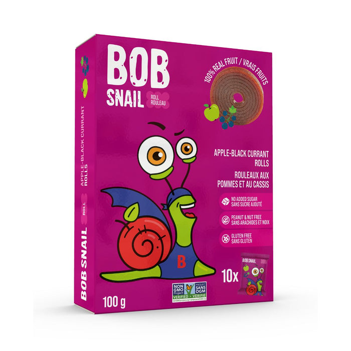 Bob Snail - Fruit Rolls Apple Black Currant 100g