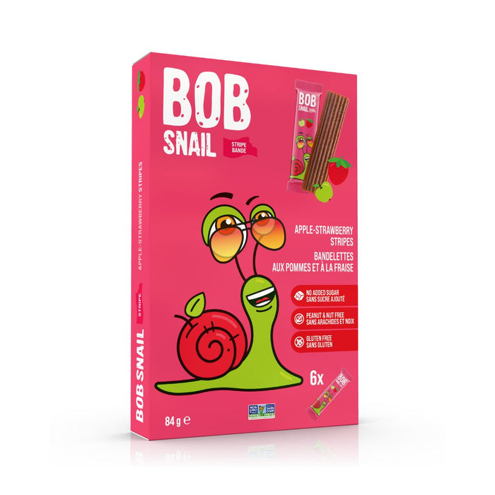 Bob Snail - Fruit Stripes Apple Strawberry 84g