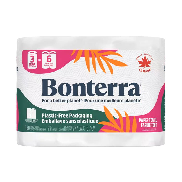 Bonterra Paper Towel 3 Pack