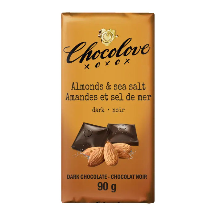 Almonds & Sea Salt Chocolate Bar Chocolove 90g