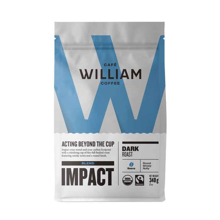 Cafe William Coffee Beans Impact Dark Roast 340g