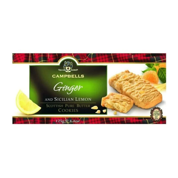 Campbell Shortbread Lemon Ginger 125g