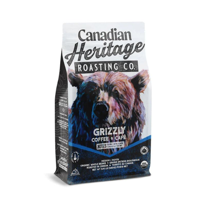 Canadian Heritage Organics Coffee Beans Grizzly 340g