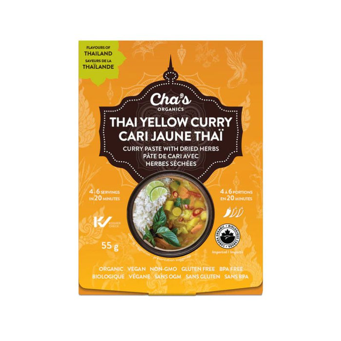 Cha's Organics Curry Kit Thai Yellow 55g