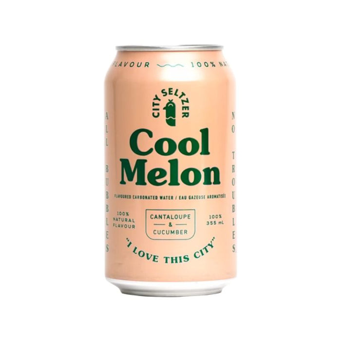 City Seltzer Cool Melon Can 355 ML