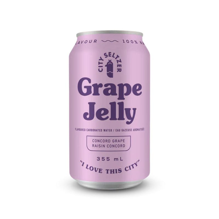 City Seltzer Grape Jelly 355 ml
