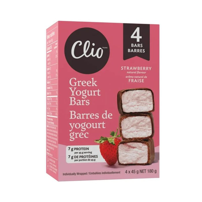 Clio Frozen Yogurt Bars Dark Chocolate Strawberry 180g