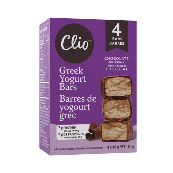 Clio Frozen Yogurt Bars Dark Chocolate Greek 180g