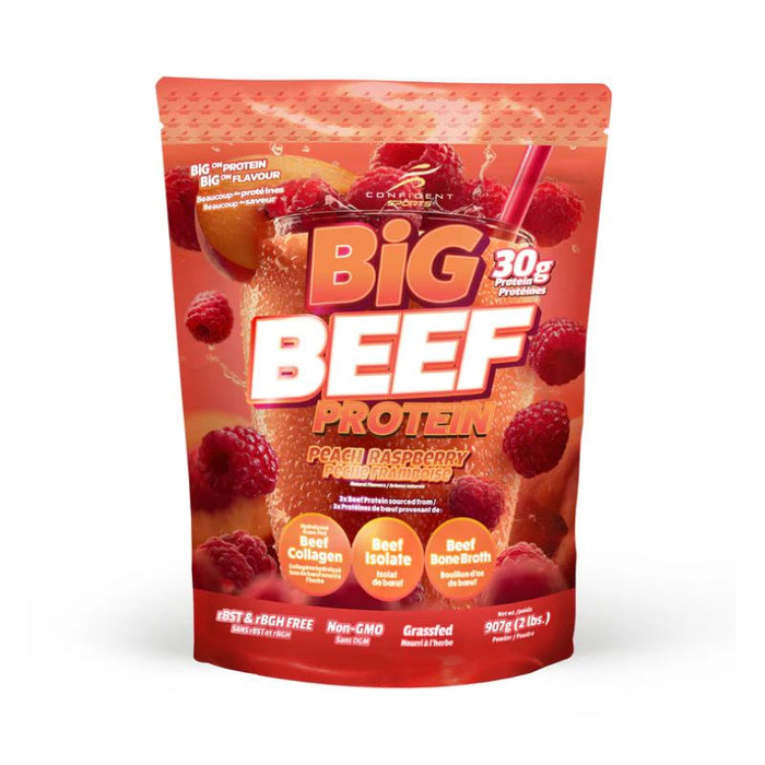 Confident Big Beef Protein Peach Raspberry 907g