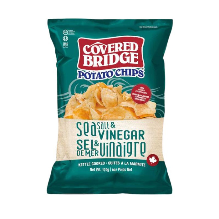 Covered Bridge Potato Chips Sea Salt & Vinegar 60 GRAMS