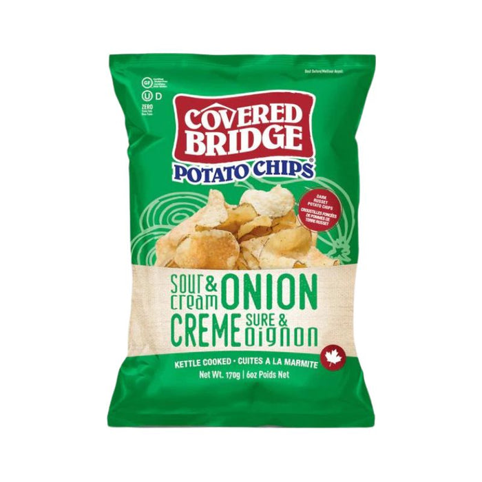 Covered Bridge Potato Chips Sour Cream & Onion 60 GRAMS