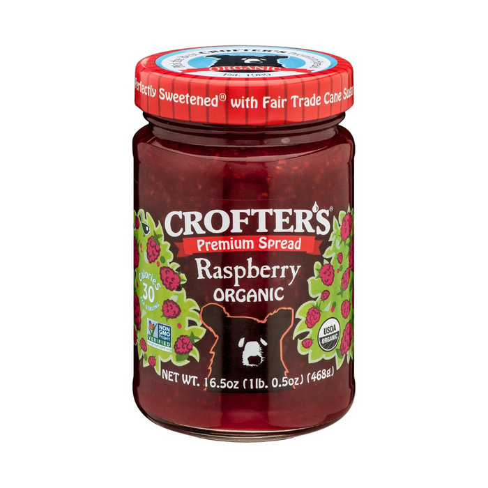Crofter's Family Size Organic Raspberry Jam 468g