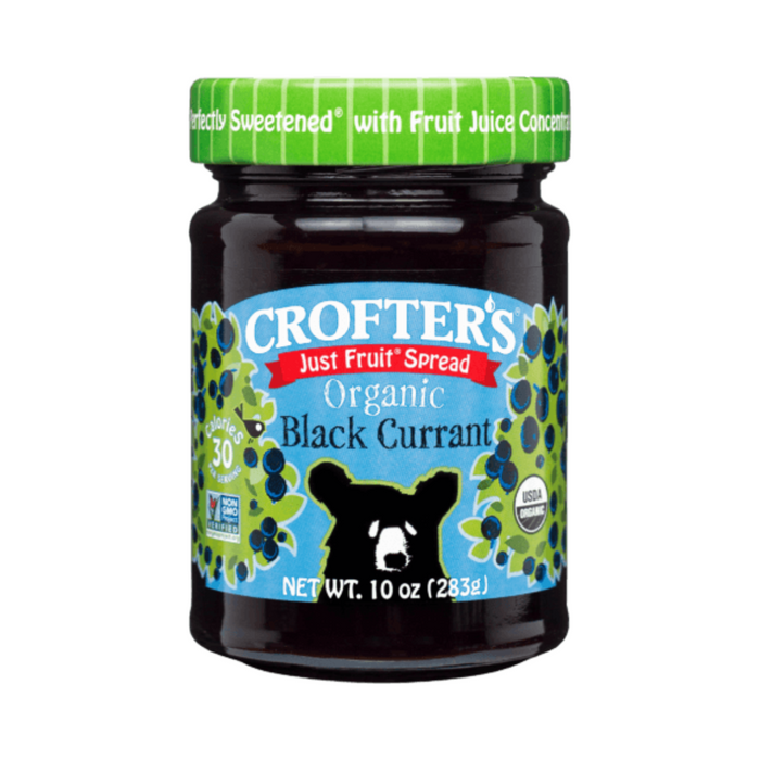 Crofter's Organic Gluten Free Black Currant Fruit Spread 283g