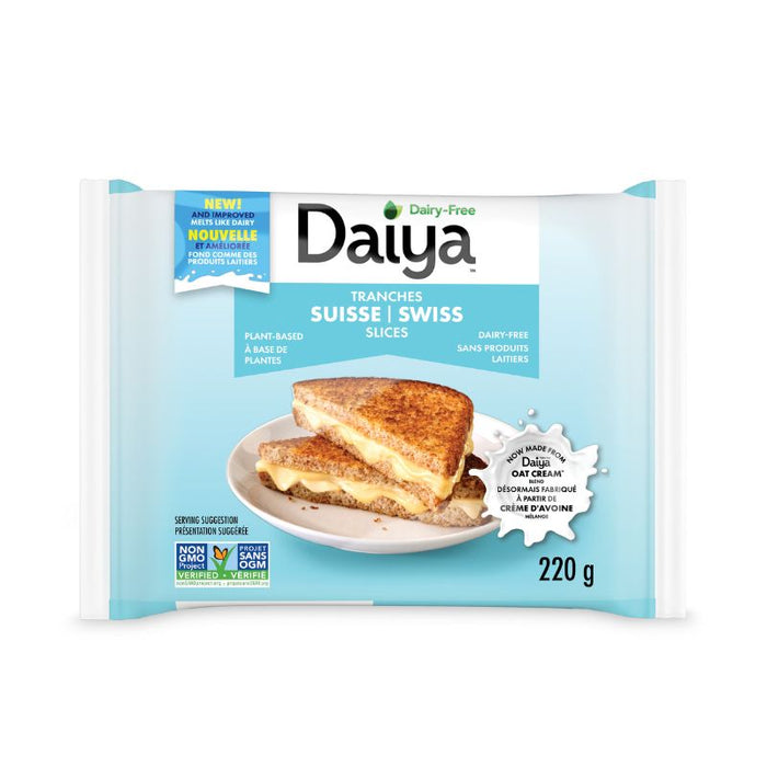 Daiya Slices Swiss Dairy Free 220g