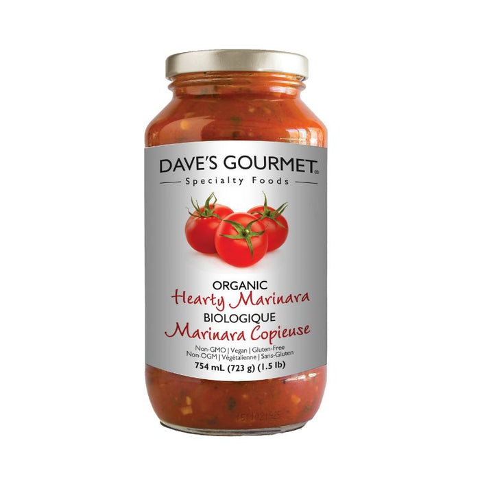 Dave's Gourmet Pasta Sauce Organic Hearty Marinara 754ml