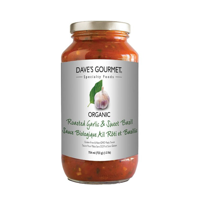 Dave's Gourmet Roasted Garlic & Sweet Basil Sauce 737g