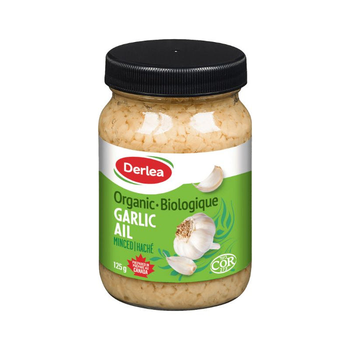 Derlea Foods Organic Minced Garlic 125G