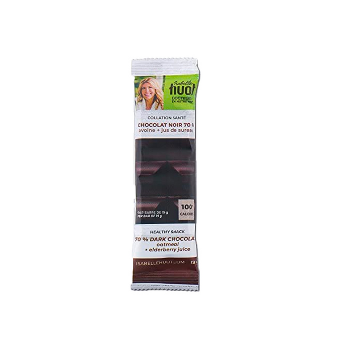 Dr Isabelle Huot Dark Chocolate 70% 19g