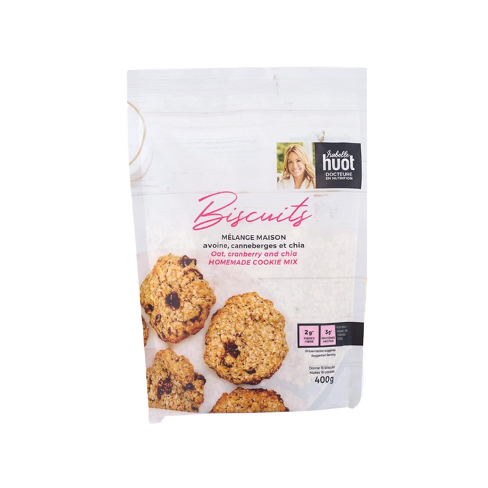 Dr Isabelle Huot Cookie Mix Oat Cranberry Chia 400g