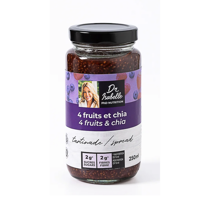 Dr Isabelle Huot Fruit Spread 4 Fruits Chia 250ml