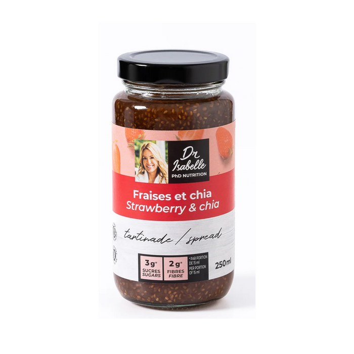 Dr Isabelle Huot Fruit Spread Strawberry Chia 250ml
