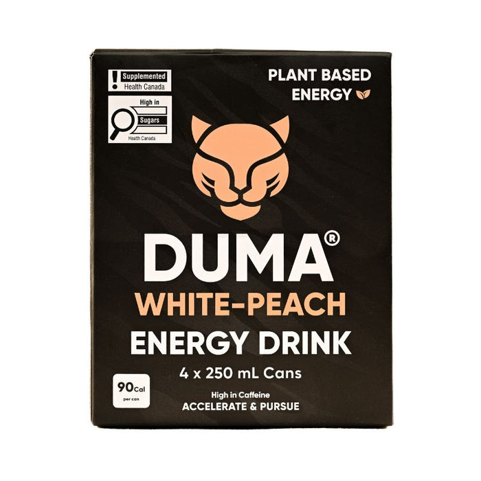 Duma Energy Drink White Peach 4Pk