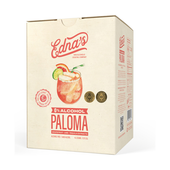 Edna’s Non-alcoholic Cocktail - Paloma (4 pk) 355ml
