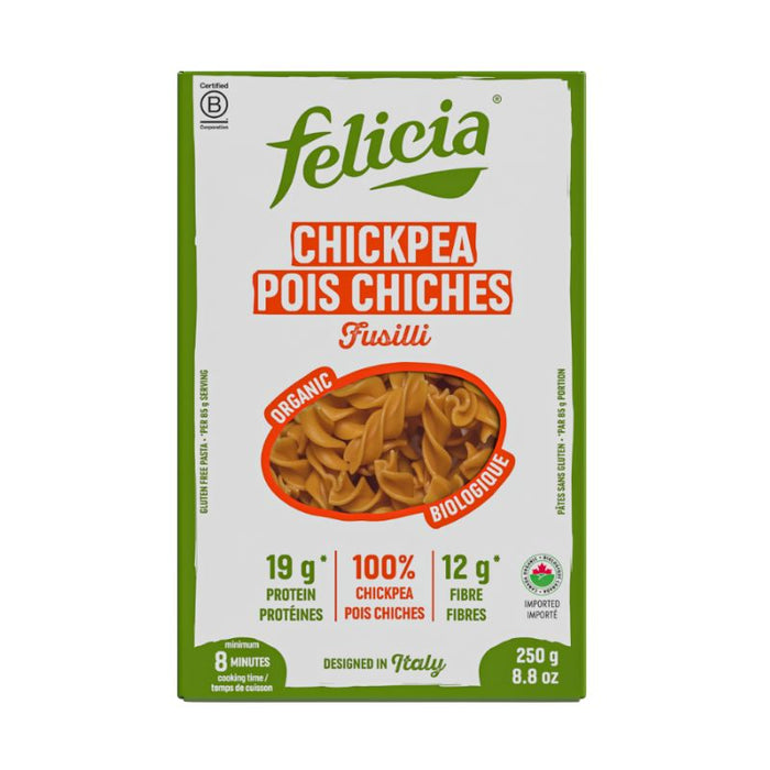 Felicia Chickpea  Organic Gluten Free Fusilli 250g
