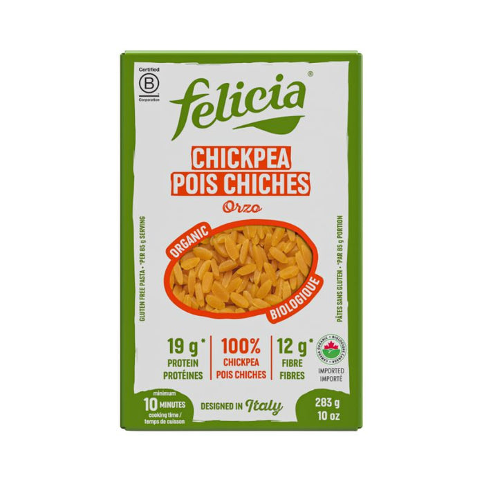 Felicia Chickpea Organic Gluten Free Orzo 283g
