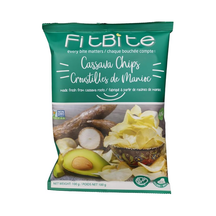 Fitbite Cassava Chips Avocado 100g