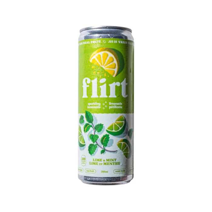 Flirt Sparkling Lemonade Lime Mint 355ml