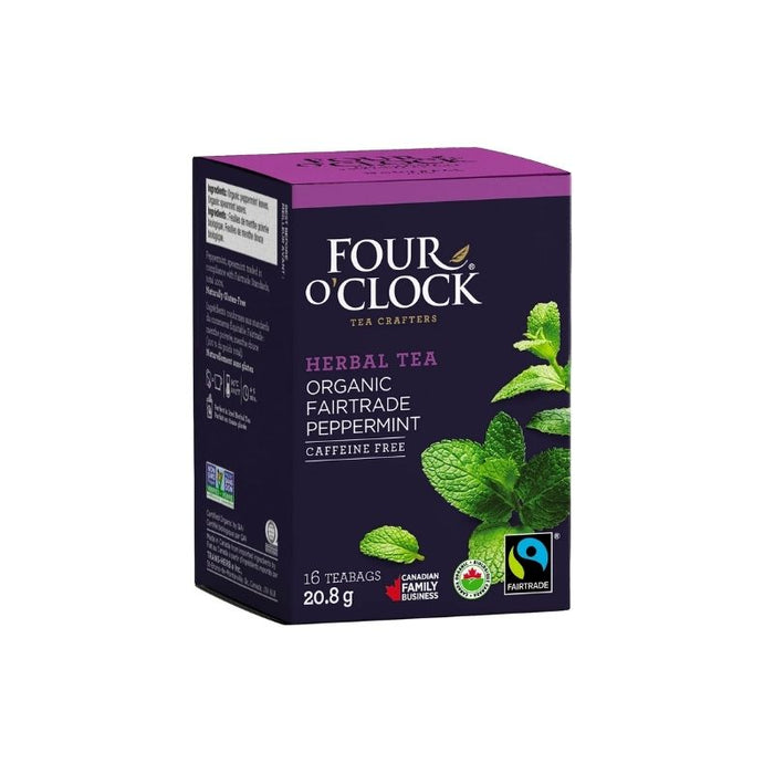 Four O'Clock Organic Herbal Peppermint Tea 16 Teabags