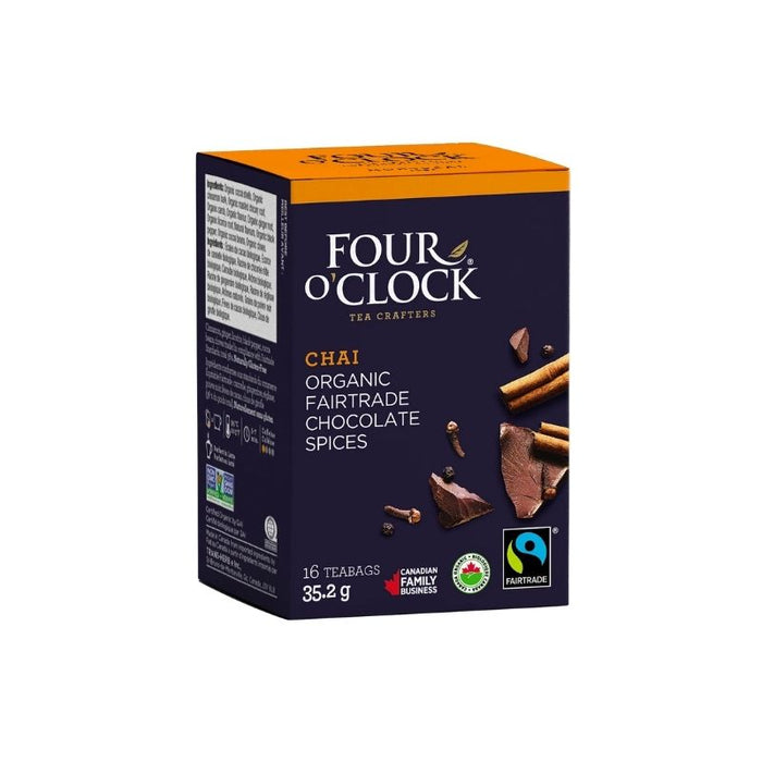 Four O'Clock Tea Chocolate Spice Chai 16 Teabags