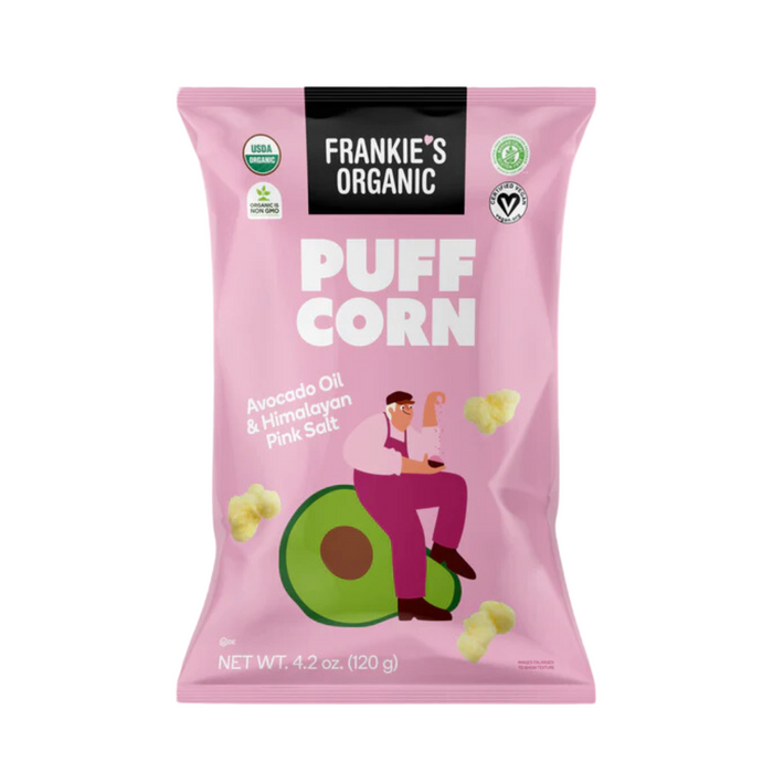 Frankie's Organic Puffcorn Avocado Oil & Himalayan Pink Salt 113g