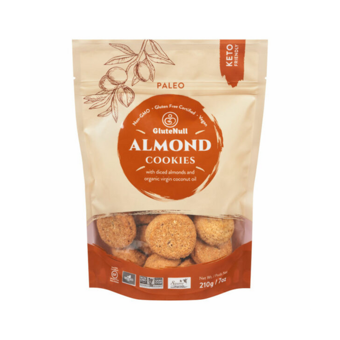 GluteNull Cookies Raw Keto Almond 210g