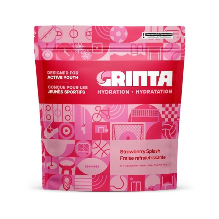 Grinta Hydration Drink Mix Strawberry Splash 145G 145 GRAMS