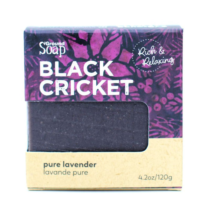Ground Soap Bar Black Cricket 120g