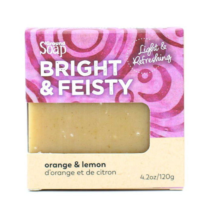 Ground Soap Bar Bright & Feisty 120g
